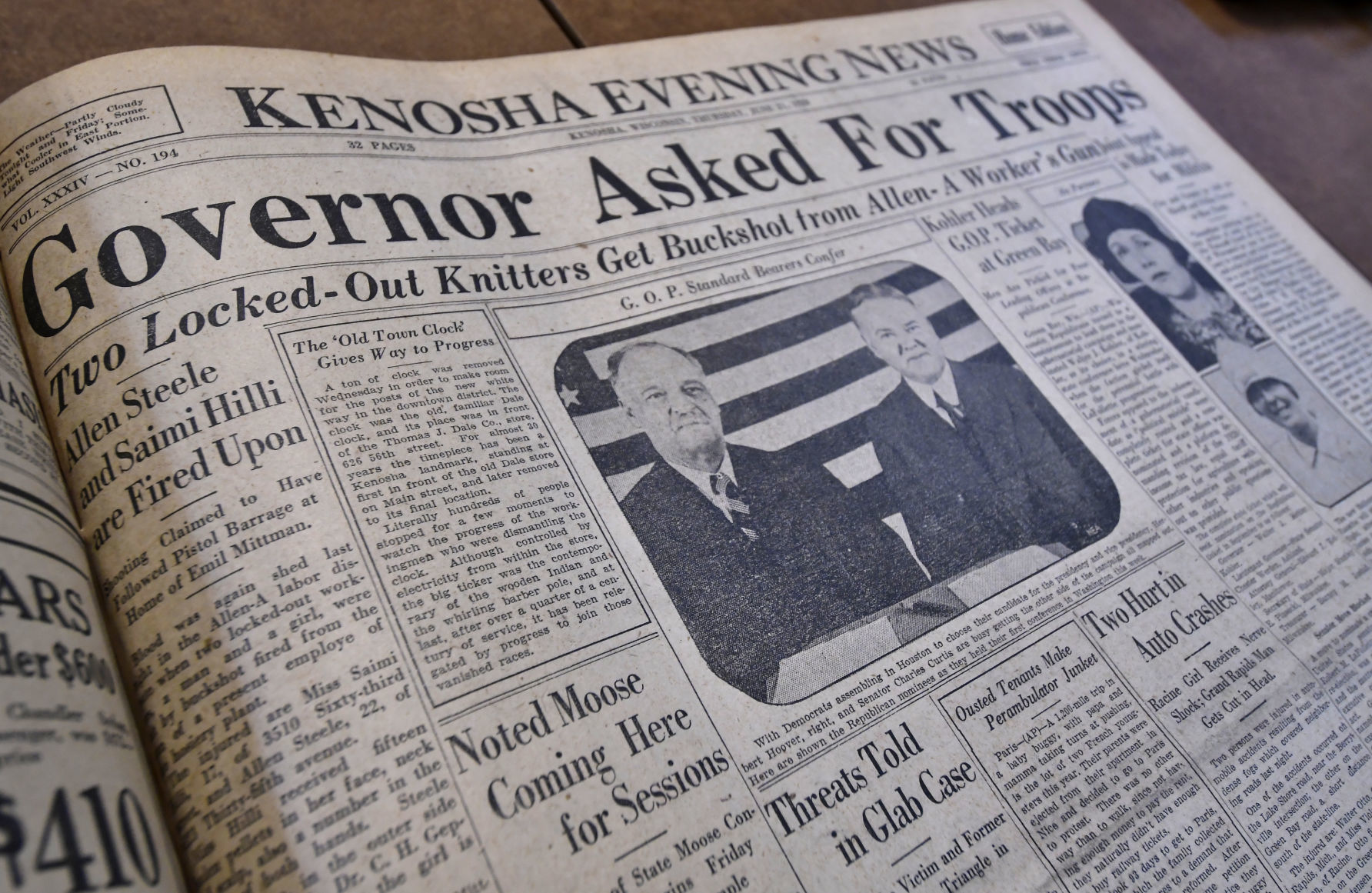 HISTORIC FRONT PAGE